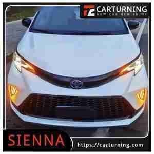 Toyota Sienna Body Kit Mesh grill insert black pearl 4 piece set.003