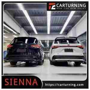 Toyota Sienna Body Kit Rear Wing Gloss Black with Paint.002