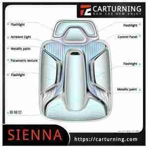 Toyota Sienna Roof Light Starship style ceiling light.004