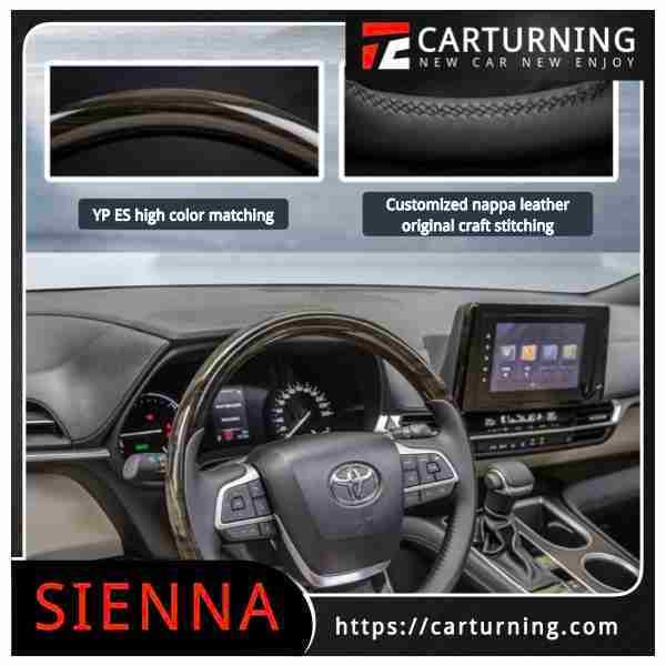 Toyota Sienna Steering Wheel Mahogany model CARTURNING