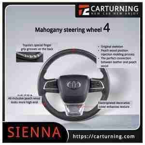 Toyota Sienna Steering Wheel Mahogany model.007