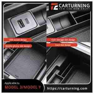 Tesla Model 3:Model Y Central storage box.013