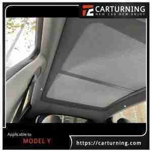 Tesla Model Y curtain Manual pleated sunshades.002